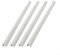 Lot de 4 cache-tuyaux pour radiateur, cache-tuyau, tuyau d'échappement pour chauffe-eau à gaz, décoration murale pour couvrir la laideur (blanc, 500 mm)