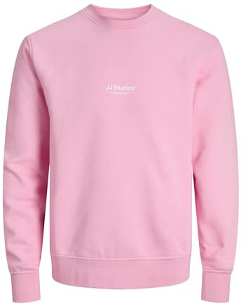 JACK & JONES Male Sweatshirt Gedruckt Sweatshirt | Bio-Baumwolle | nachhaltige Materialauswahl | Perfekt für Freizeitaktivitäten | Schlichtes, zeitloses Design | Normal Fit