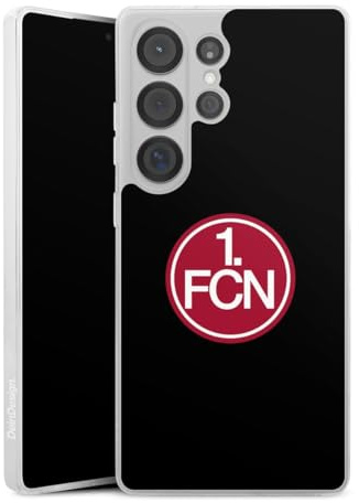 Silikon Hülle kompatibel mit Samsung Galaxy S 25 Ultra Case transparent Handyhülle 1. FC Nürnberg Offizielles Lizenzprodukt 1. FCN