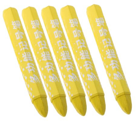 CRILSTYLEO Reifenmarkierstifte 5er-pack Widerstandsfähige Gelb-rote Lackstifte Für Reifenreparaturen An Auto Fahrrad