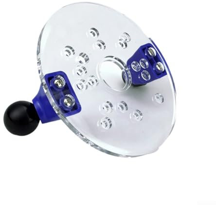 Gdfnmogo General Router Base Plate, PVC Compact Sub Base, Woodworking Router Accessories, Auxiliary Tool With Centering, Crafted From Clear Acrylic
