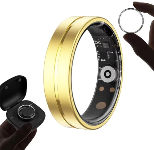 Smart Ring Blutdruckmessung Blutdruck Smartring Herren Damen Fitness Ring Tracker Android IOS Fitnessring Smarter Ring Schlaf Tracker Pulsmesser Schrittzähler Aktivitätstracker Fitnesstracker