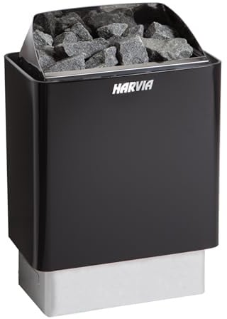 Harvia KIP80E Black Saunaofen 8 kW Elektroofen finnischer Saunaofen Schwarz