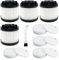 Ytaland LSV-V201F Filtro Piezas de repuesto Accesorios para aspiradora Levoit LVAC-200, 4 filtros HEPA, 4 espumas y 4 filtros de repuesto de fieltro
