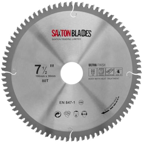 Saxton TCT Negative Rake/Hook Circular Blade 190mm x 80T
