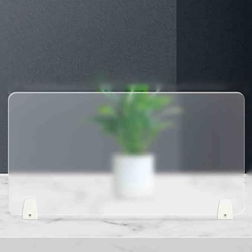 Schreibtisch-Trennwand aus Acryl, Sichtschutz für Bürotische, Arbeitsplätze und Theken, transparente Acryl-Trennwand für verbesserte Trennung und Fokus am Arbeitsplatz