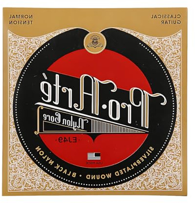 CEJAS 1 Pack Gitarrensaiten Klassische Gitarre, Saiten für Klassikgitarre, Pro-Arte EJ45 Nylonsaiten, 90cm, Normalbesaitung - Weiß