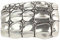 Brazil Lederwaren Gürtelschnalle Kroko Plate 4,0 cm | Buckle Wechselschließe Gürtelschließe 40mm Massiv | Wechselgürtel bis 4cm | Silber