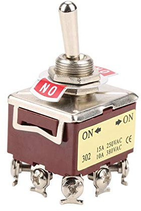 9 Poliger Kippschalter 15A/250VAC 10A/380VAC EIN-EIN 2 Positionen Wippschalter für Auto Truck Boat