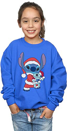 Disney Girls Lilo And Stitch Stitch Christmas Sweatshirt