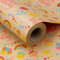 RUSPEPA Rouleau De Papier D'Emballage Cadeau Kraft - Design Thème Anniversaire Idéal Pour Anniversaire, Fête, Papier Cadeau - Baby Shower - 61 cm X 30,5 m