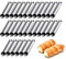 LaceDaisy Sahne Horn Formen 30 stücke Backen Edelstahl Rolle Horn Formen Konische Dänische Gebäck Croissant Kegel Formen Croissant Form Backen Kuchen Form DIY Horn Schimmel (Silber)#5