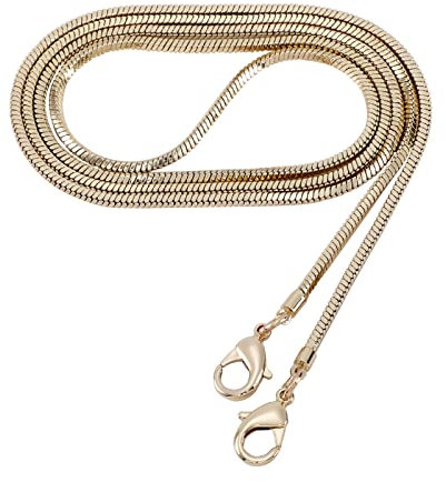 Small Square Copper Purse Shoulder Cross Body Handbag Bag Chains Strap Replacement(Rose Gold, 47'')