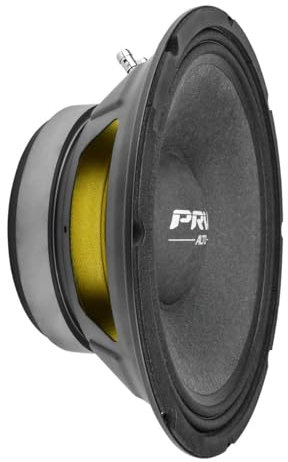 PRV Audio 10MR650A - Altavoz de Rango Medio de 10 Pulgadas, 8 ohmios, 650 vatios, 97.5 db, Bobina de Voz de 2.5 Pulgadas, Alta Serie Pro Audio de Rango Medio (Simple)