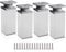 Rusoz Adjustable Furniture Legs of 4, 100mm Cabinet Legs Adjustable Height 0-200mm Aluminum Alloy Cupboard Legs for Kitchen Sofa Beds and DIY Furniture