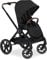 hauck Kinderwagen mit Beindecke Walk N Care ab Geburt bis 22 kg mit Liegefunktion, Becherhalter, Sitz Wendbar & Höhenverstellbar, Gummireifen, Teleskopgriff, UPF 50+, Zusammenklappbar (Black)