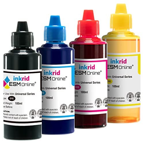 ESMONLINE 104 Tinte Set a 4x100ml Tintenflaschen kompatible Nachfülltinte mit 104 EcoTank ET-2700 ET-2710 ET-2720 ET-2750 ET-3700 ET-3750 ET-4700 ET-4750 ET-8550 ET-4850 ET-2870