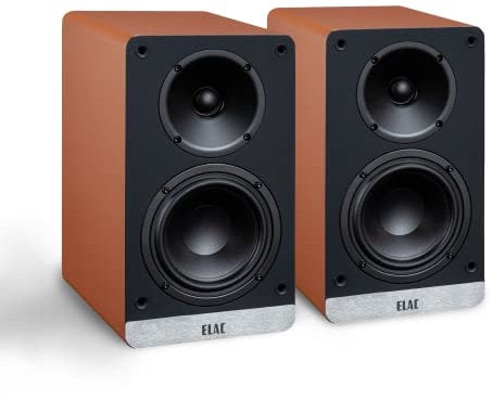 ELAC Kompakt Lautsprecher Debut ConneX DCB41, Boxen für Audiowiedergabe via HDMI, USB, Phono & Bluetooth, exzellenter Klang & hochwertiges Design, 1 Aktivlautsprecher-Set, Orange