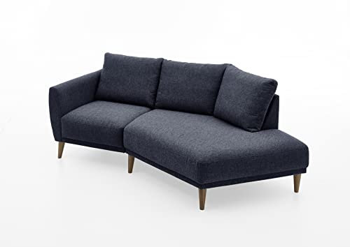 ATLANTIC home collection Polsterecke Elvis, im skandinavischen Stil, 220/127/91 cm, offenes Ende Rechts, Anthrazit