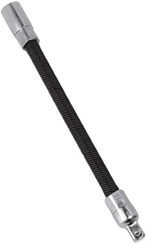 Extension de Douille Flexible, Barre D'extension de Douille D'entraînement D'arbre Pliable, Adaptateur D'extension de clé à Cliquet en Acier, Noir (1/2)