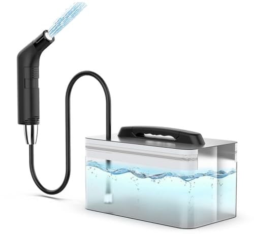 Tragbares Bidet-Reise-Bidet-Sprühgerät, elektrisches Bidet, tragbarer Strahl für Toilette, Badezimmer und Outdoor-Wandern, muslimische Duschbrause mit 2,3 Liter Wasserspeicher (schwarz, 2,3 Liter)