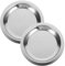 Kichvoe 2pcs Wine Bottle Coasters Round Stainless Steel Coasters Bottle Coaster Cup Holder Mat for Party -11.5CM