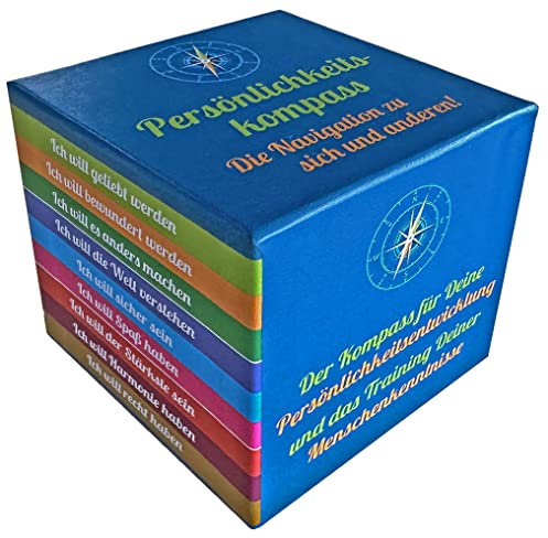 Memotivo Persönlichkeitskompass - Enneagramm-Edition: Lernwerkzeug zur Persönlichkeitsentwicklung mit interaktiven Illustrationen auf Pappe, 3.5 Zoll, für bessere Kommunikation und Selbstreflexion