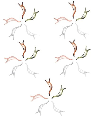 minkissy 25pièces Pince à Cheveux Antidérapante De Clips Alligator Transparent Accessoires De Coiffure Pour Filles Et Femmes