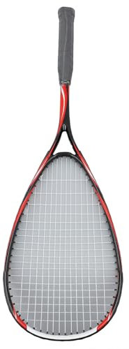 Squashschläger für Anfänger, Bequemer Squashschläger für Schüler mit Transparenter Saite und Umwickeltem Griff für Parks (Rosa)