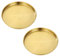 AGSYFFD 2 Stück runde dekorative Tablett Edelstahl Gold Abendessen Tablett Kosmetik und Schmuck Storage Tray (Durchmesser 26 cm)