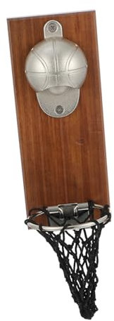 COLLBATH 1satz Basketball-flaschenöffner Edelstahl Wandmontierbarer Korkenzieher Im Kreativen Basketball-design Für Effektives Öffnen Von Flaschen Für Partys Wanddeko