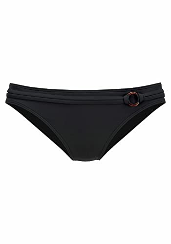 s.Oliver Damen Bikini-Hose | mit Ziergürtel, bequemer Schnitt