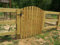 Wooden Garden Arched Picket Gate Pedestrian Gate Wooden Pressure Treated 3ft 90cm,Wooden Garden gate, Garden Gates Wooden, Garden Gates Wooden Picket (90cm High x 99cm Wide x 7cm Deep)