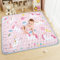 Aolso Baby Spielmatte, 127x127 cm Baby Krabbelmatte, Baby Faltbare Spielmatte, Krabbeldecke für Baby, Kleinkind Aktivität Spielmatte, Rutschfest auf beiden Seiten für drinnen und draußen (Einhorn)
