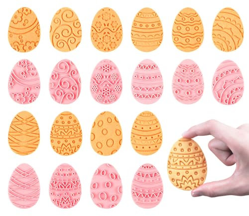 Ausstechformen Ostern Set, 10 Stück Keksausstecher Ostern, Osterei Plätzchenausstecher Kinder, Plätzchen Ausstecher Ostern Keksstempel Ostern, Klein Osterbackformen Osterausstechformen (Osterei)