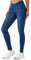 LaiEr Damen V Crossover Skinny Jeans Hohe Taille Bauchkontrolle Casual Fitness Leggings, Weich und elastisch Casual Faux Denim Print mit Seitentaschen(DarkBlueM)