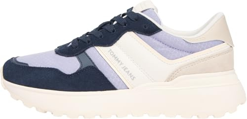Tommy Jeans Damen Tjw Cleated Runner Suede Mix En0en02921Low Top