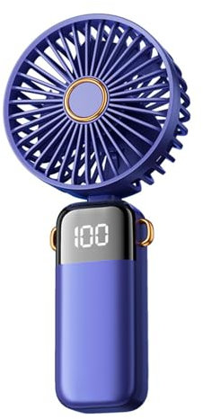 Mini ventilateur électrique portable à suspendre au cou pour intérieur et extérieur, réduction du bruit, moteur turbine silencieux, vitesse du vent réglable, support de téléphone de type C