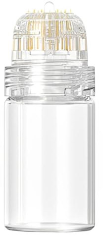 1 Pièces Hydra Needl e 20 Derma Stam p Microneedling - Longueur des Aiguilles 1 mm, Applicateur de Sérum Réutilisable, pour Soins Anti-âge, Croissance des Cheveux