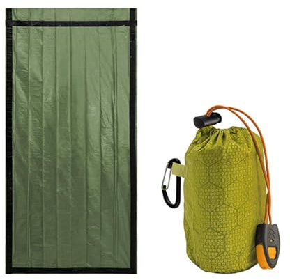 Zktfyshk Wasserdichter Schlafsack, leicht, Überlebensbeutel, Biwaksack, Decke für Wandern, Camping