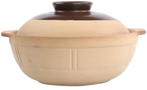 Suppentopf aus Keramik, antihaftbeschichteter Kochtopf, heiße Töpfe für Elektroherd und Gasherd, leicht zu reinigendes Kochgeschirr für die Küche (4,8 l)