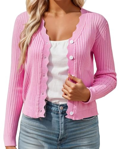 GXYANiaoy Trachtenjacke Damen - Leicht Bolero Jäckchen Dirndl Jacke Trachtenjacke Cardigan Trachtenweste Strickweste Trachten Strickjacken Kurze Blusenjacke Für Oktoberfest