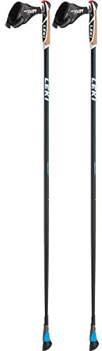 LEKI Smart Comp Nordic Walking Stock Black/White/Cyan 100