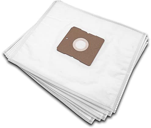 vhbw 5x sacchetto compatibile con Clatronic BSS 1600, BS 1274 aspirapolvere - microfibra, 31,5cm x 30cm Bianco