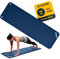 Oliver – rutschfeste Sportmatte gerillt mit Ösen – Yogamatte für Pilates, Gymnastik & Fitness – hautfreundlich & feuchtigkeitsabweisend – Gymnastikmatte Fitnessmatte (180 x 60 x 1,5 cm | Blau)