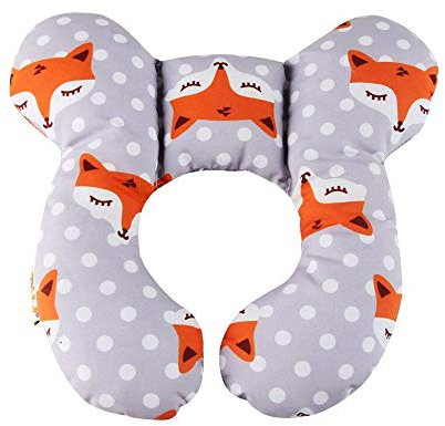 Baby-Kind-Spielraum-Kissen - Kleinkind-Neck Support-Rest-Kissen für Auto-Sitz, U-förmig, Fox
