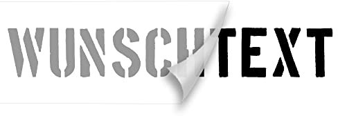 Aufkleber Autoaufkleber Name Wunschname Sticker Wunschtext - individuell (070 schwarz)