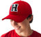 Baseballkappe 3D-Stickerei Lässige Baumwolle Alphabet A-Z Red Caps Schwarz Brief Snap Back Hut Hüte Unisex Jungen Mädchen Cap Baseball ROT Hut Kinder - H