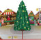 papercrush® Pop-Up Weihnachtskarte Weihnachtsmarkt - 3D Weihnachtskarte mit Weihnachtsbaum und Glühweinstand für Mitarbeiter & Kollegen, Popup Klappkarte mit Weihnachtsdorf für Kinder, Frauen & Männer