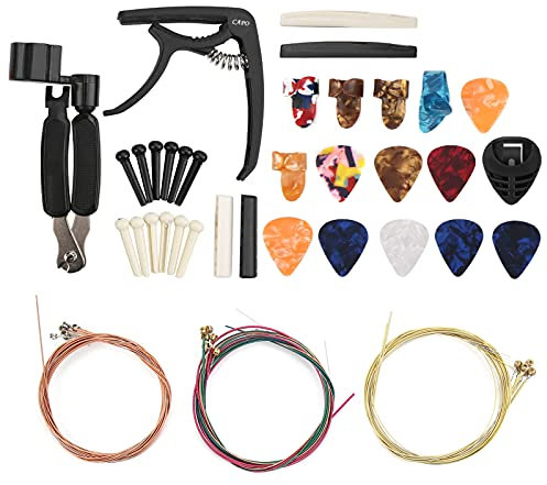 Zubehör zum Wechseln von Gitarrensaiten, Multifunktions-Winder-Cutter 36PCS / Set für die Wartung